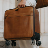 Belmont - Reclaimed Leather Suitcase - Tan