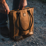 Conwy - Waxed Canvas Tote Bag - Tan