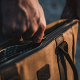 Conwy - Waxed Canvas Tote Bag - Tan