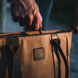 Conwy - Waxed Canvas Tote Bag - Tan