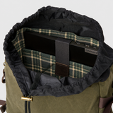 Roe - Waxed Canvas Adventure Backpack - Moss Green