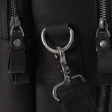 Longford  - Reclaimed Leather Briefcase Bag - Black