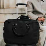 Longford  - Reclaimed Leather Briefcase - Black