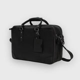 Longford  - Reclaimed Leather Briefcase Bag - Black