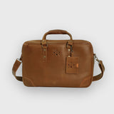 Longford - Reclaimed Leather Briefcase Bag - Tan