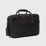 Longford  - Reclaimed Leather Briefcase - Black