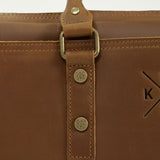Longford - Reclaimed Leather Briefcase Bag - Tan