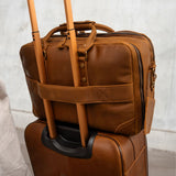 Longford - Reclaimed Leather Briefcase - Tan