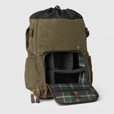 Roe - Waxed Canvas Adventure Backpack - Moss Green