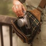 Tyne - Waxed Canvas Sling Crossbody Bag - Tan