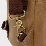 Dane - Waxed Canvas Sling Crossbody Bag - Tan