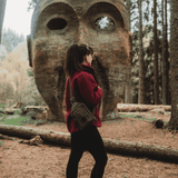 Tyne - Waxed Canvas Sling Crossbody Bag - Moss Green